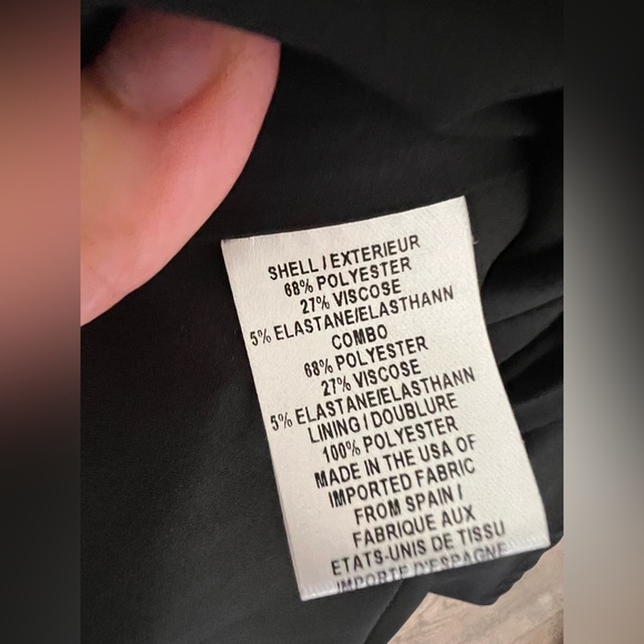 MILLY NEW Black & White Asymmetrical Sleeveless Colorblock Dress Size 8 - Picture 9 of 12